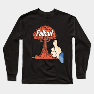 FALLOUT LOGO PRINT Long Sleeve T-Shirt